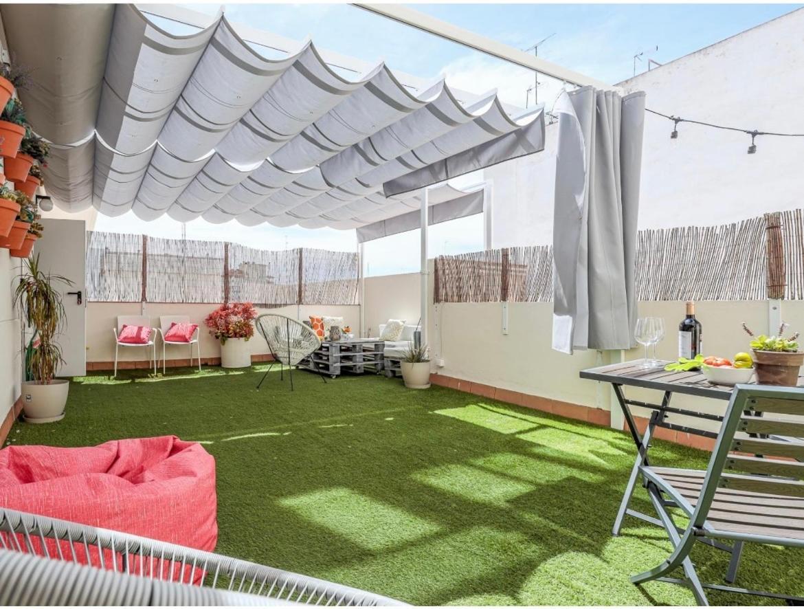 Exclusivo Duplex Con Terraza En Sevilla Bagian luar foto